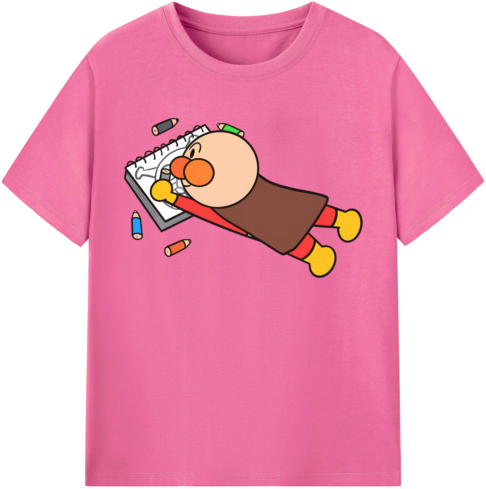 （画像用） アンパンマン Anpanman レディースカジュアルプリントTシャツ（綿100％）